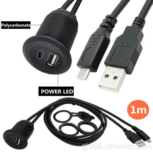 USB2.0 fast Charging Cable AUX waterproof extension cable